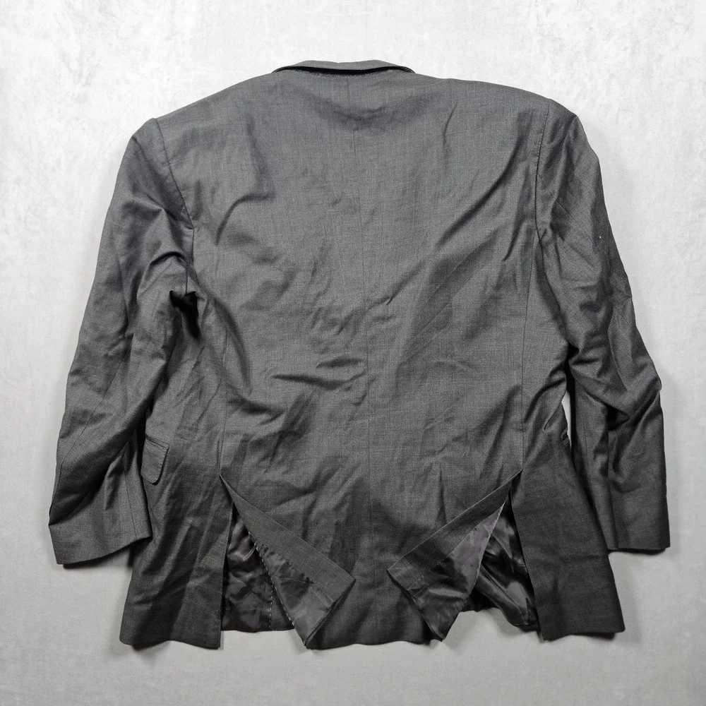 Peter Millar Blazer Mens 48R Gray Wool Two Button Double Vented Suit Jacket‎